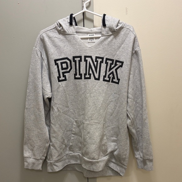 PINK Victoria's Secret Light Gray Hoodie - Picture 2 of 6